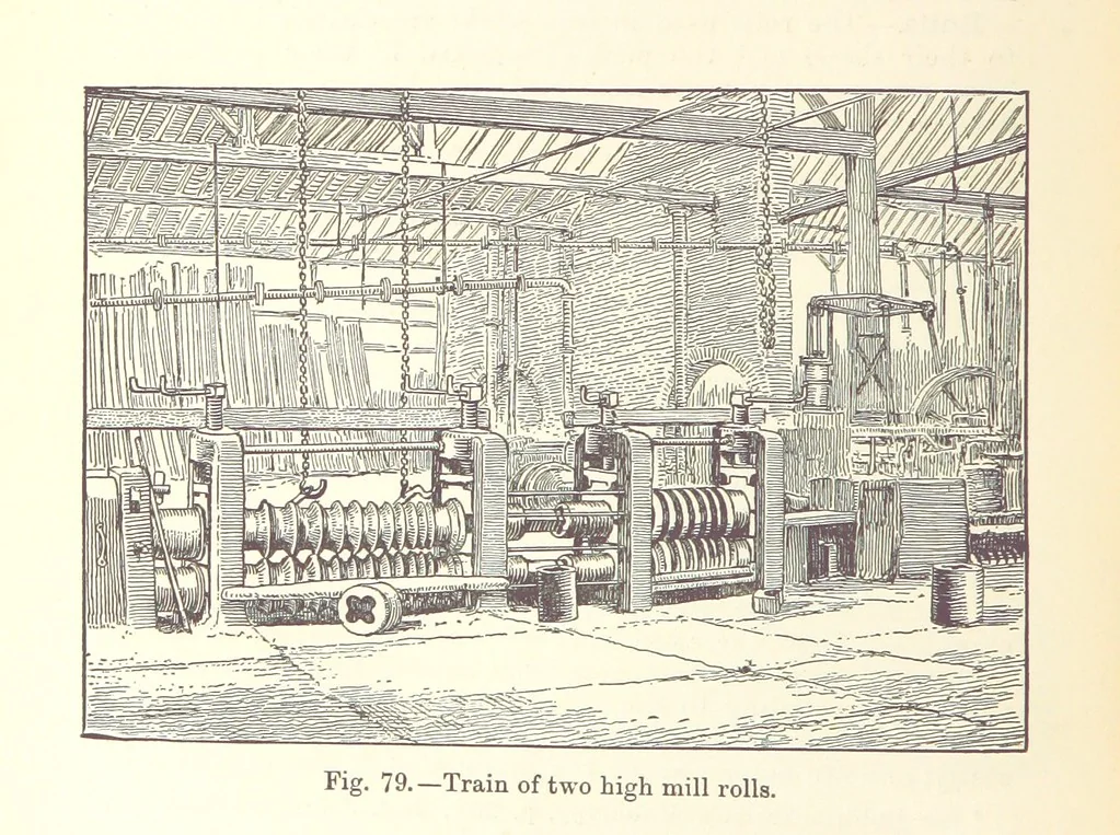 An illustration from The Metallurgy of Iron and Steel ... vol. I. The Metallurgy of Iron, 1895, leaf 342