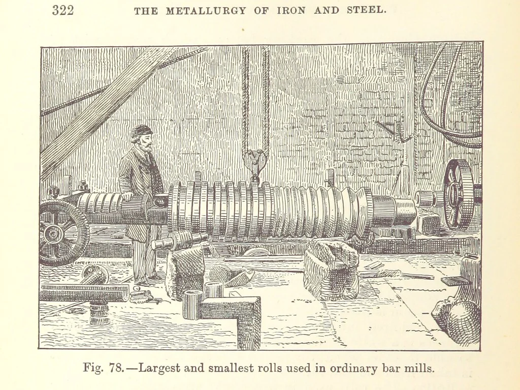 An illustration from The Metallurgy of Iron and Steel ... vol. I. The Metallurgy of Iron, 1895, leaf 342