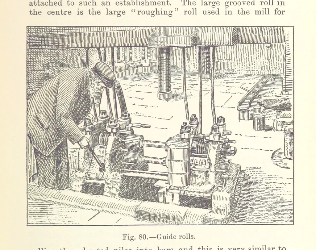 An illustration from The Metallurgy of Iron and Steel ... vol. I. The Metallurgy of Iron, 1895, leaf 343