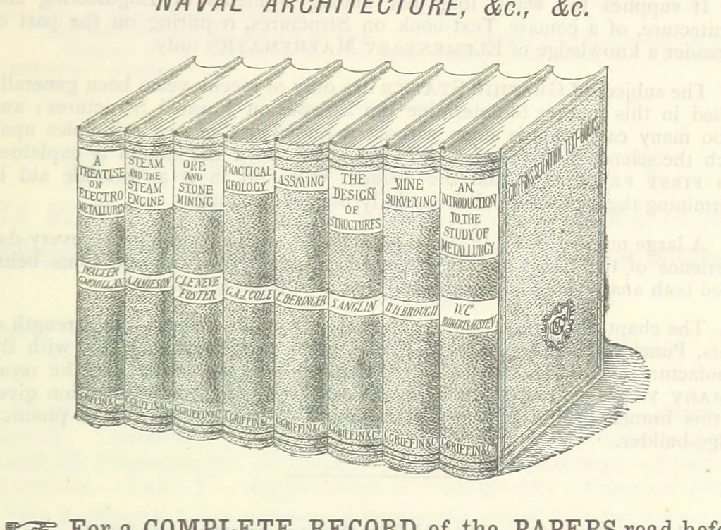 An illustration from The Metallurgy of Iron and Steel ... vol. I. The Metallurgy of Iron, 1895, leaf 397