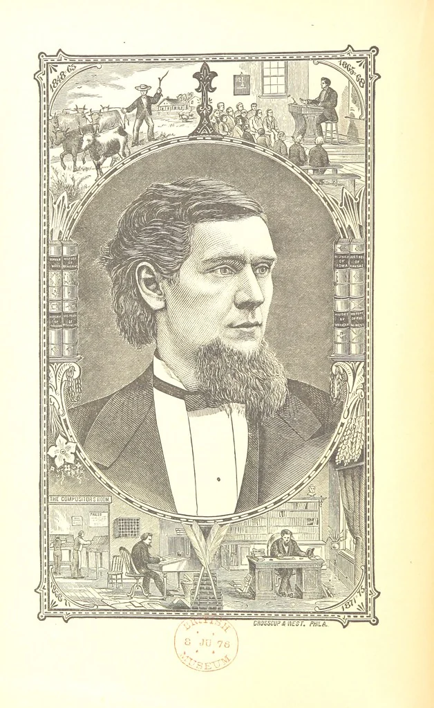 An illustration from An Illustrated History of the State of Wisconsin, etc, 1875, leaf 36