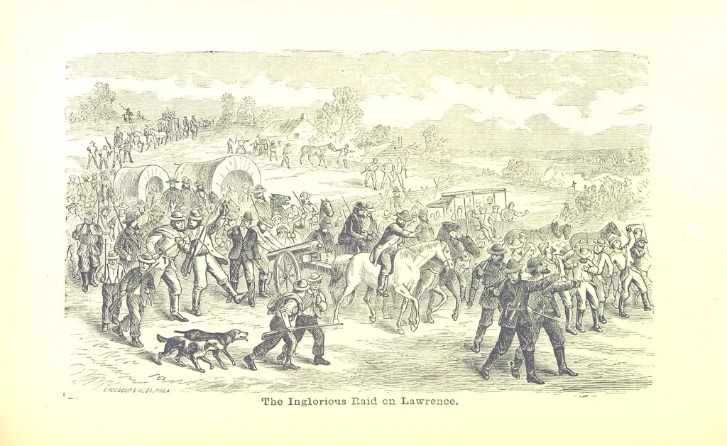 An illustration from A New Centennial History of the State of Kansas, etc, 1876, leaf 157