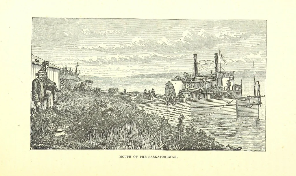 An illustration from Our North Land: being a full account of the Canadian North-West and Hudson's Bay Route, together with a narrative of the experiences of the Hudson's Bay Expedition of 1884 ... Illustrated, etc, 1885, leaf 347