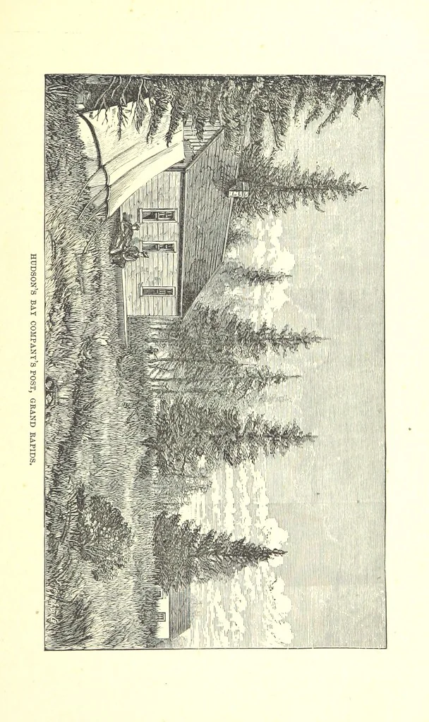 An illustration from Our North Land: being a full account of the Canadian North-West and Hudson's Bay Route, together with a narrative of the experiences of the Hudson's Bay Expedition of 1884 ... Illustrated, etc, 1885, leaf 349