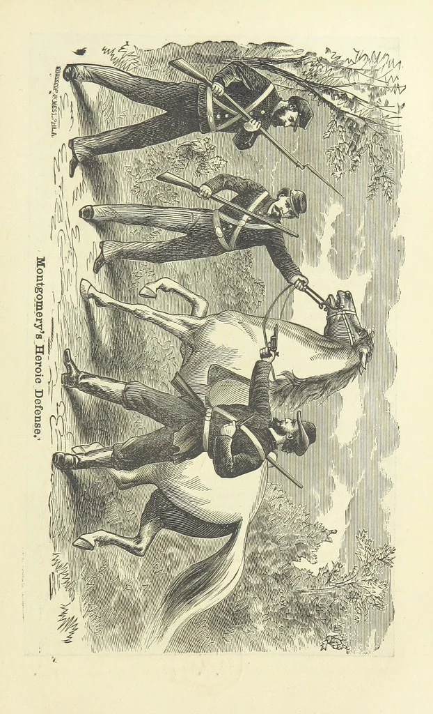 An illustration from The Centennial Northwest. An illustrated history of the Northwest, ... to the present time, etc, 1876, leaf 351