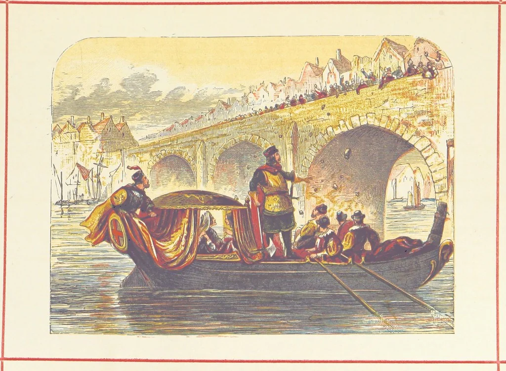 An illustration from A History of England for the Young, 1872, leaf 123