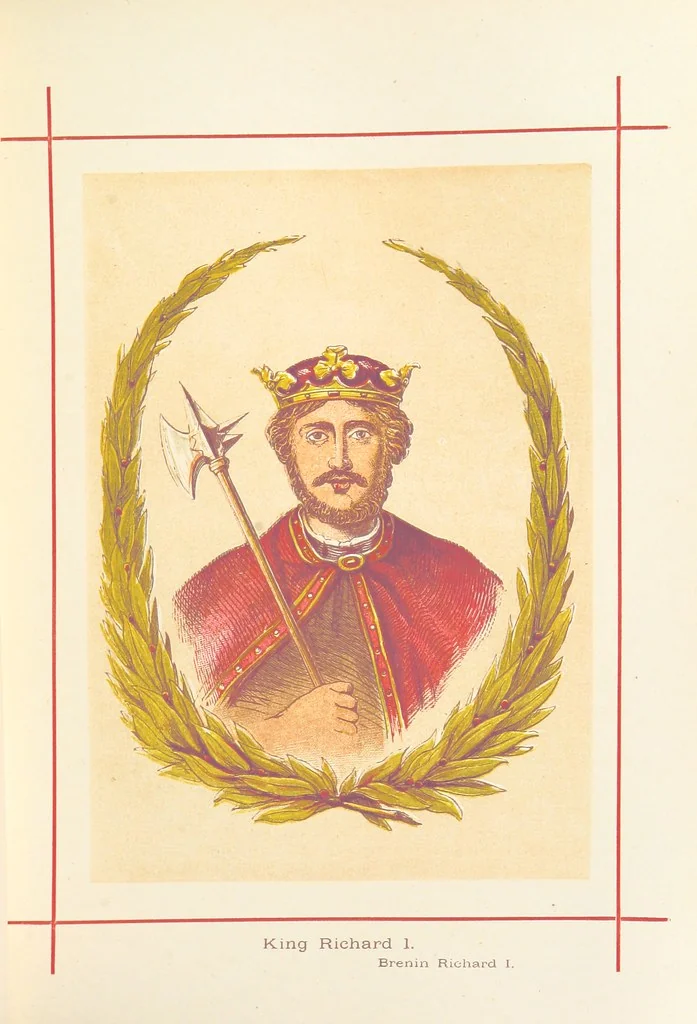An illustration from A History of England for the Young, 1872, leaf 135