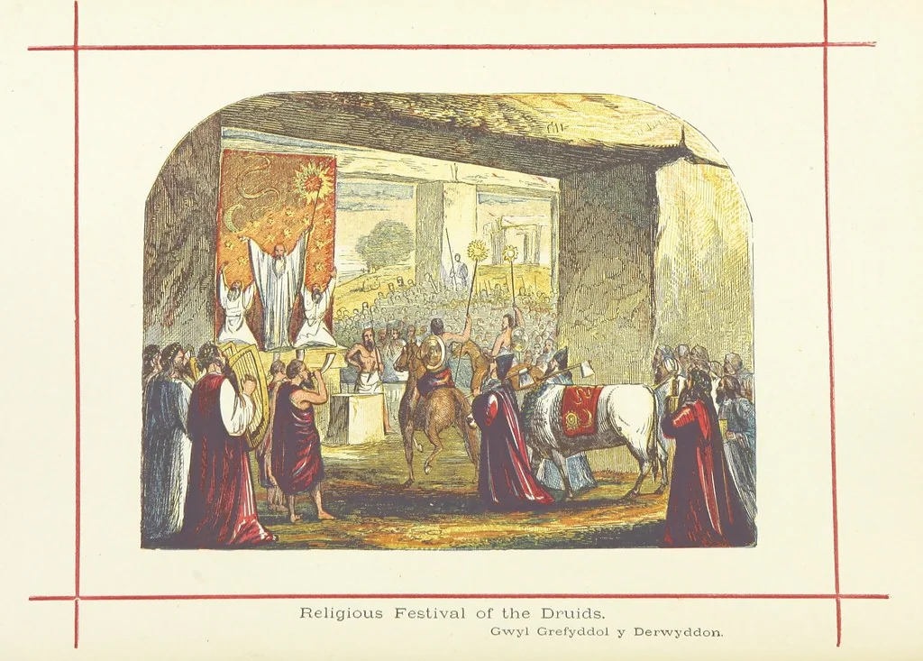 An illustration from A History of England for the Young, 1872, leaf 18