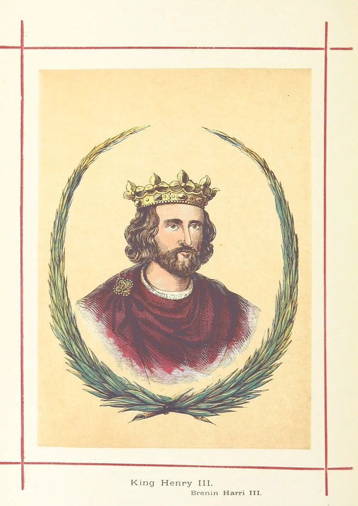 An illustration from A History of England for the Young, 1872, leaf 186