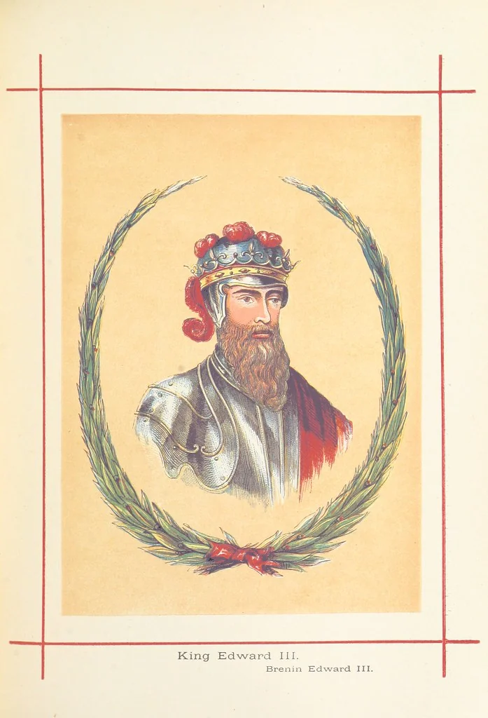 An illustration from A History of England for the Young, 1872, leaf 259