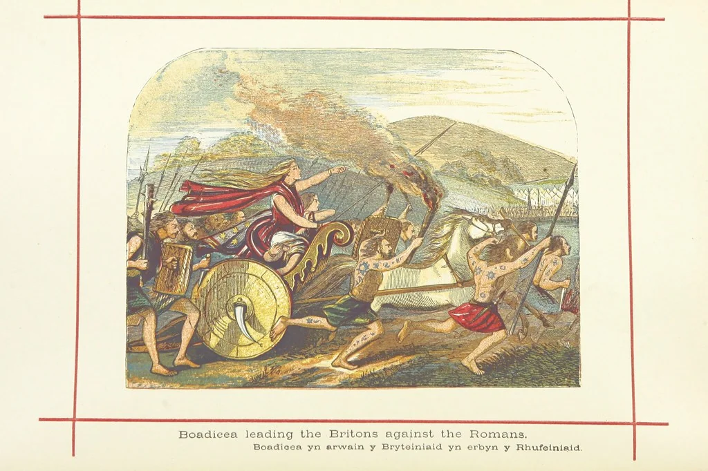 An illustration from A History of England for the Young, 1872, leaf 26