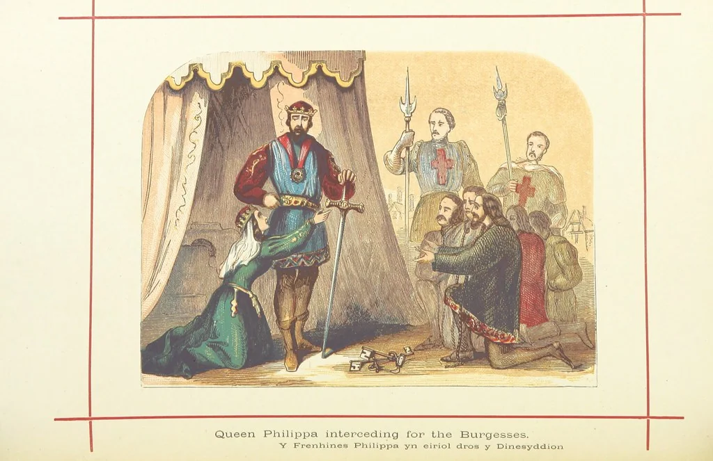 An illustration from A History of England for the Young, 1872, leaf 280