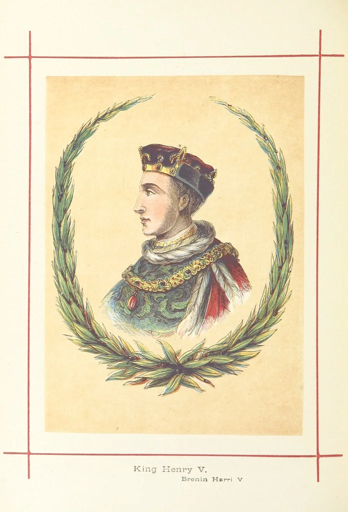 An illustration from A History of England for the Young, 1872, leaf 348