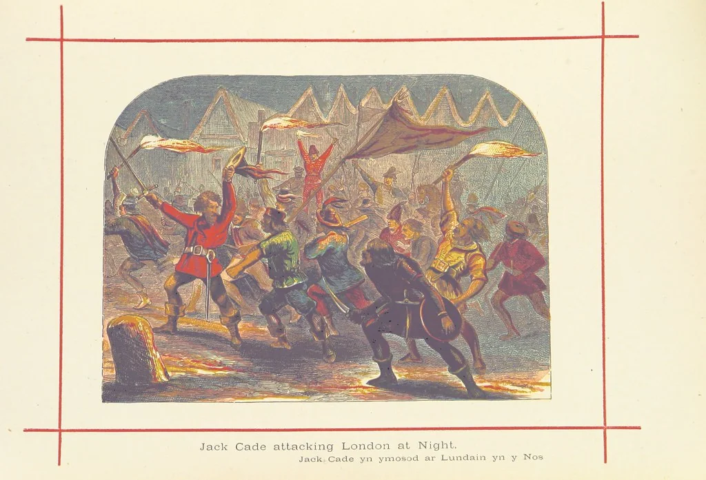 An illustration from A History of England for the Young, 1872, leaf 399