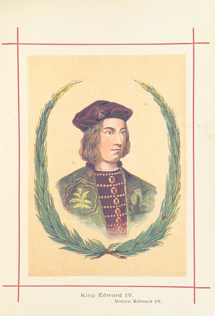 An illustration from A History of England for the Young, 1872, leaf 415