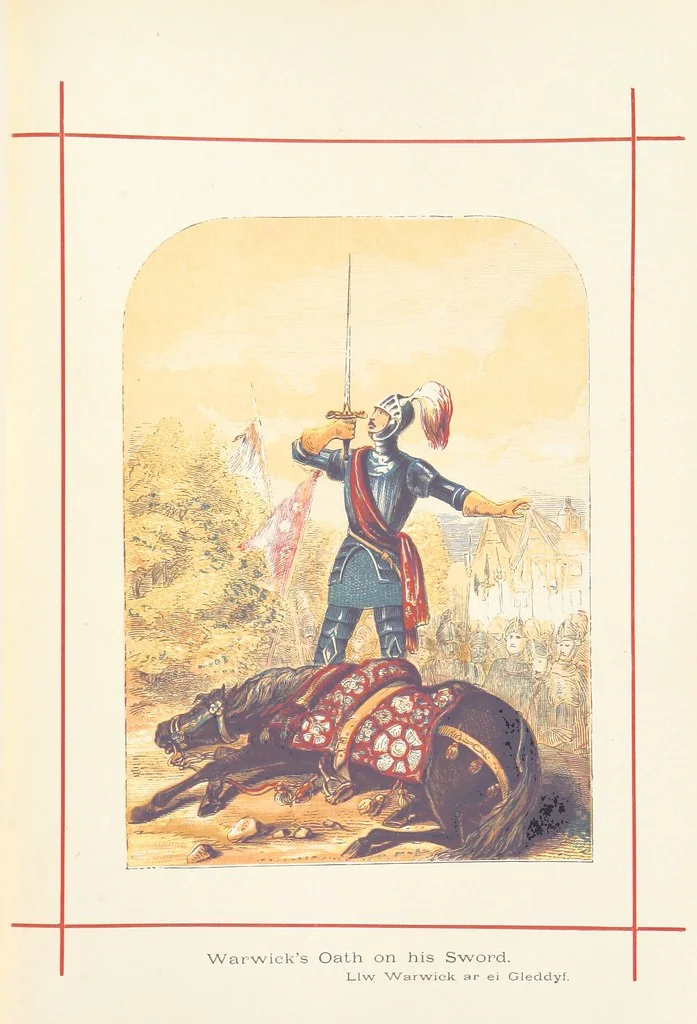 An illustration from A History of England for the Young, 1872, leaf 417