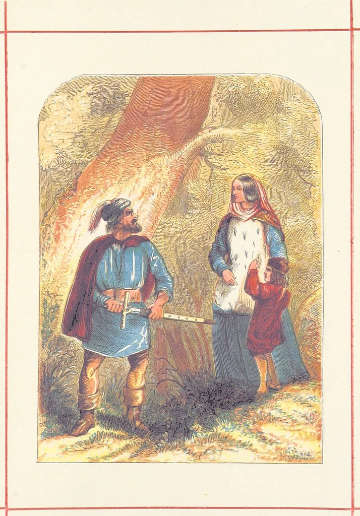 An illustration from A History of England for the Young, 1872, leaf 423