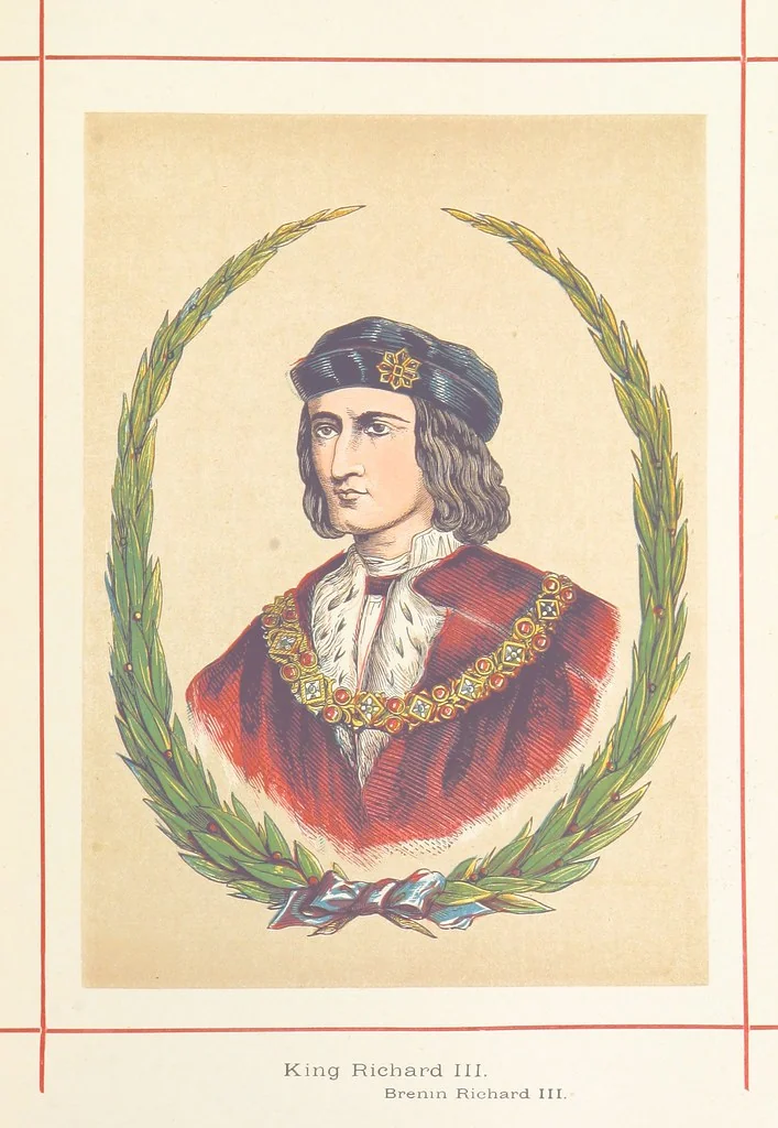 An illustration from A History of England for the Young, 1872, leaf 457