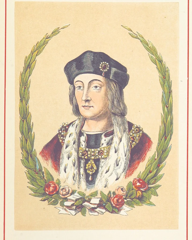 An illustration from A History of England for the Young, 1872, leaf 469