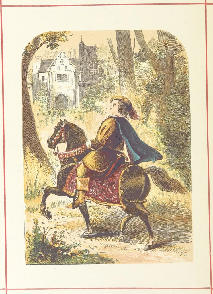An illustration from A History of England for the Young, 1872, leaf 488
