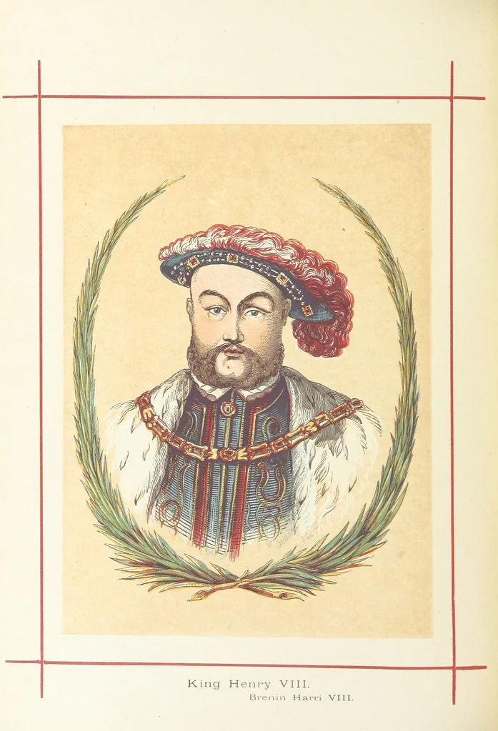 An illustration from A History of England for the Young, 1872, leaf 500