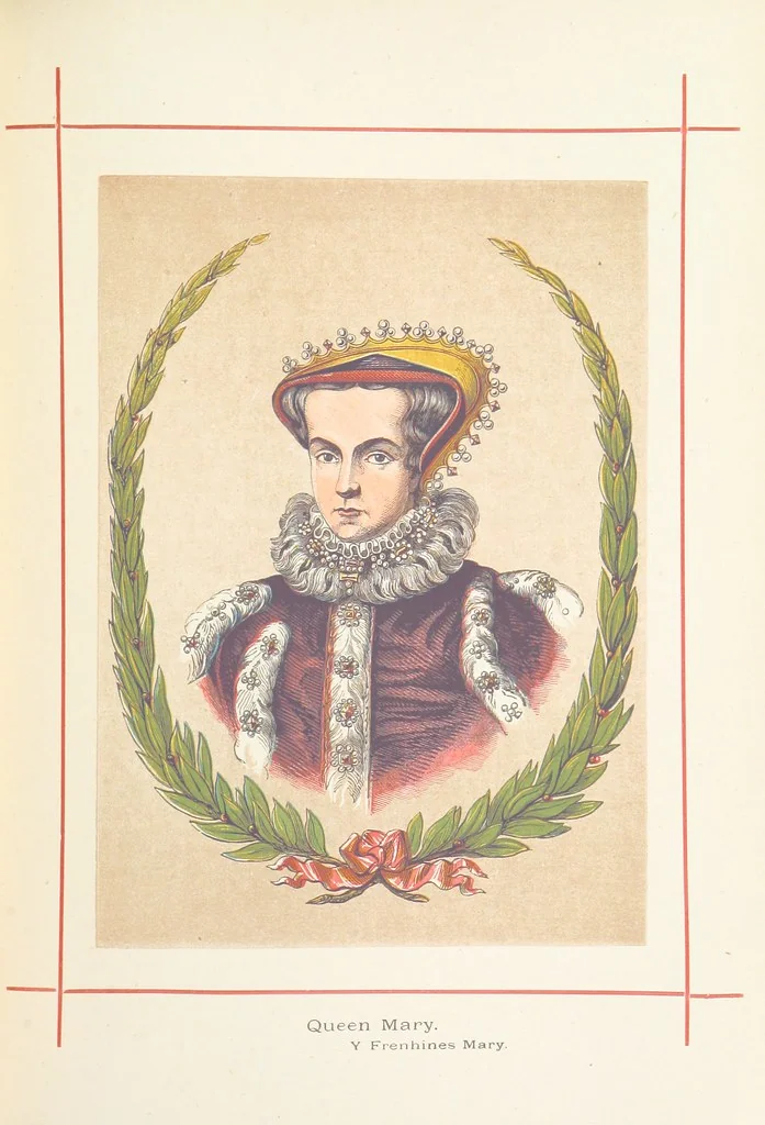 An illustration from A History of England for the Young, 1872, leaf 597