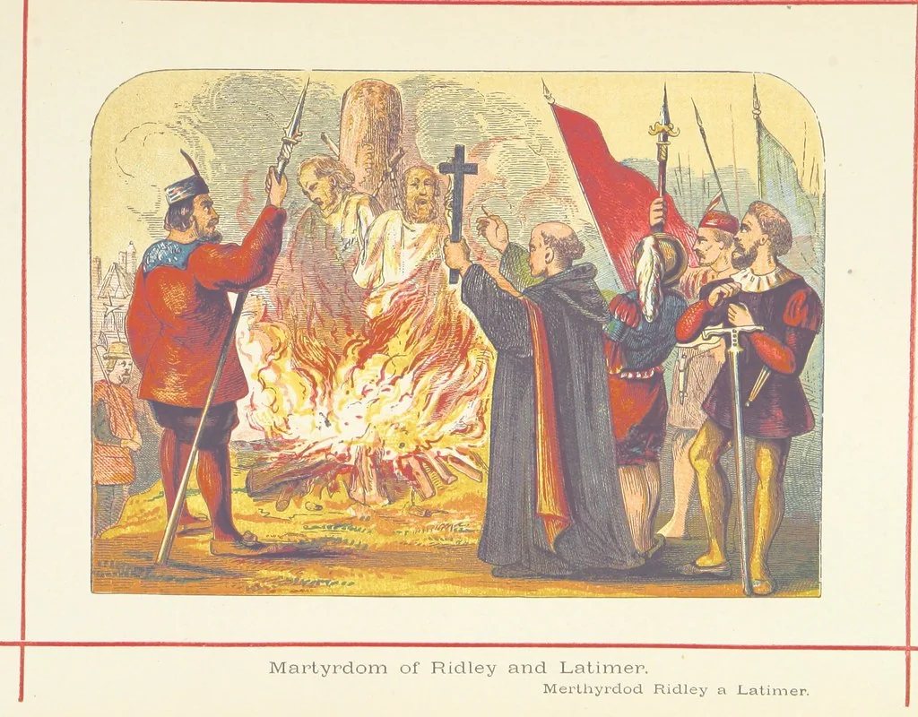 An illustration from A History of England for the Young, 1872, leaf 615