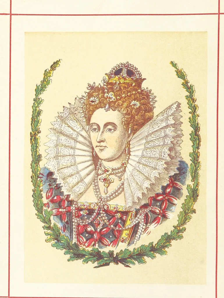 An illustration from A History of England for the Young, 1872, leaf 8
