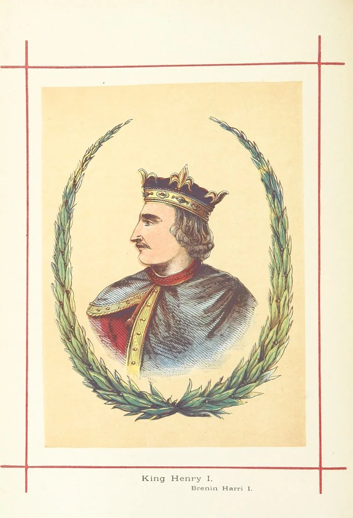 An illustration from A History of England for the Young, 1872, leaf 82