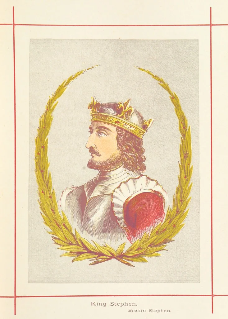 An illustration from A History of England for the Young, 1872, leaf 91
