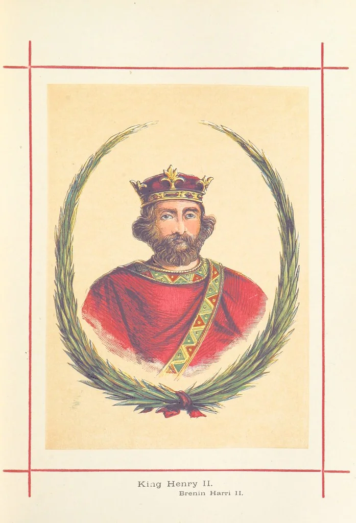 An illustration from A History of England for the Young, 1872, leaf 97