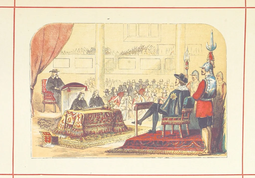 An illustration from A History of England for the Young, 1872, leaf 111