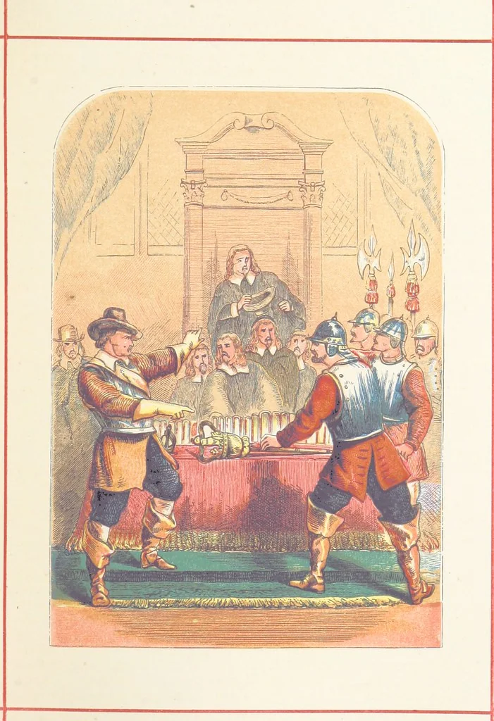 An illustration from A History of England for the Young, 1872, leaf 125