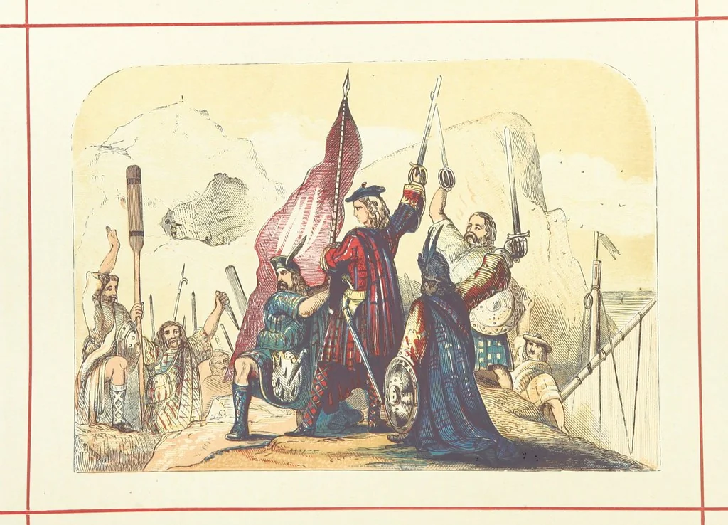 An illustration from A History of England for the Young, 1872, leaf 280