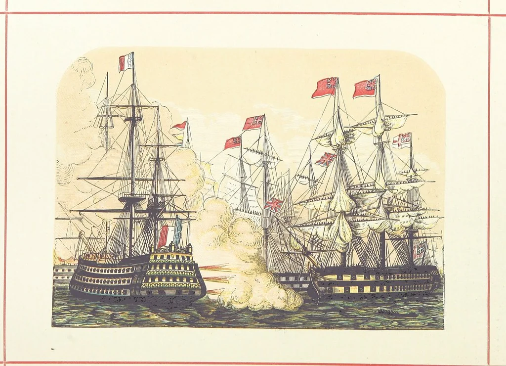 An illustration from A History of England for the Young, 1872, leaf 340