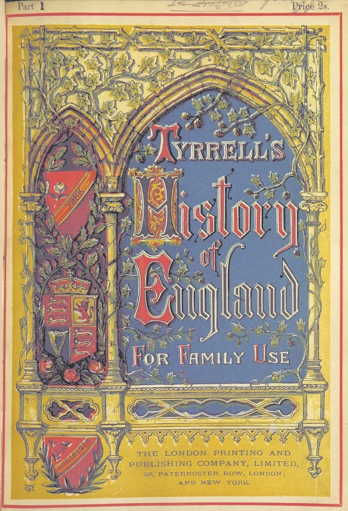 An illustration from A History of England for the Young, 1872, leaf 705