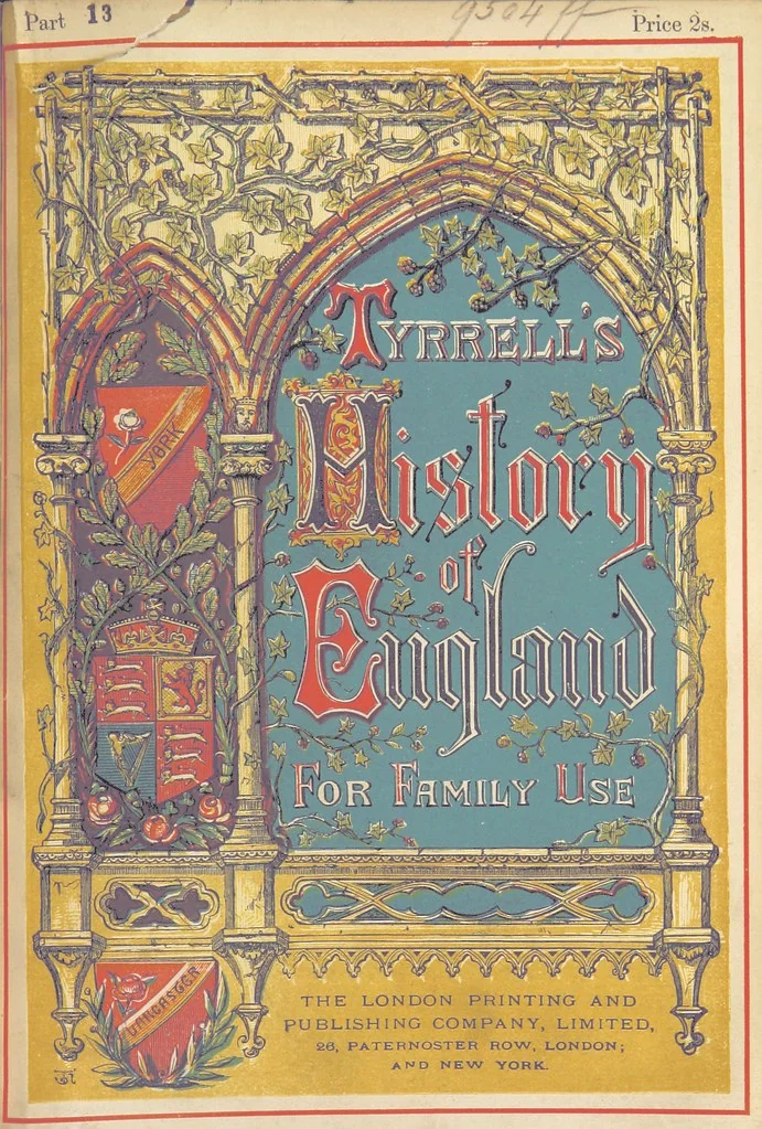 An illustration from A History of England for the Young, 1872, leaf 709