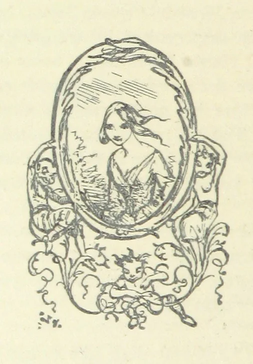 An illustration from The Rogues of Society, and The Doctor of Duddlestone, 1899, leaf 102