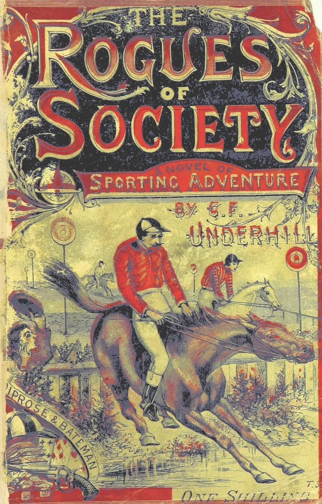 An illustration from The Rogues of Society, and The Doctor of Duddlestone, 1899, leaf 7