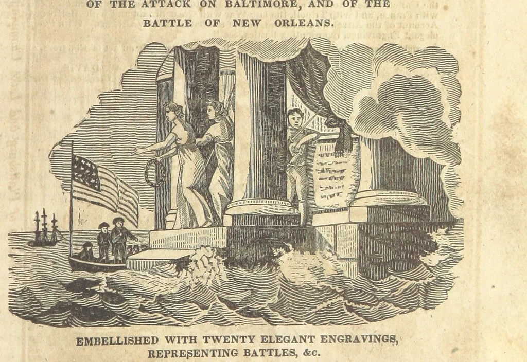 An illustration from The Naval Temple: containing a complete history of the battles fought by the Navy of the United States from ... 1794 to the present time ... [By H. Kimball.] With ... engravings, etc, 1837, leaf 7