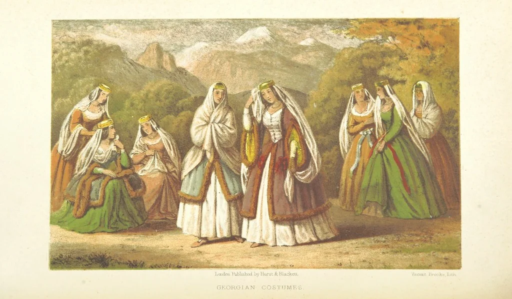 An illustration from A journey from London to Persepolis; including wanderings in Daghestan, Georgia, Armenia ... With numerous coloured illustrations, 1865, leaf 106