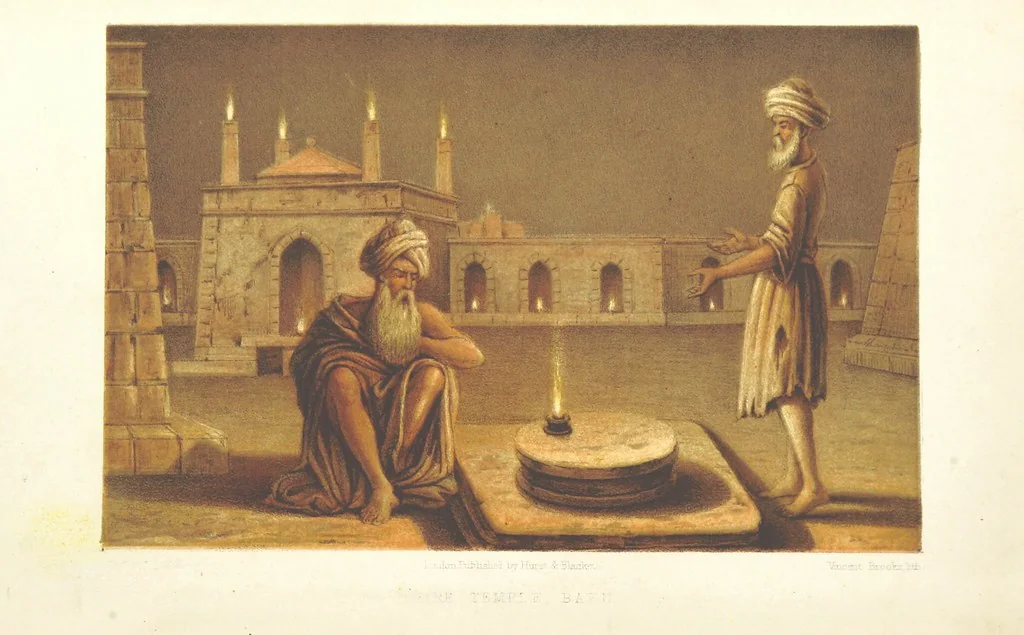 An illustration from A journey from London to Persepolis; including wanderings in Daghestan, Georgia, Armenia ... With numerous coloured illustrations, 1865, leaf 12