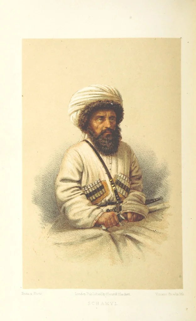 An illustration from A journey from London to Persepolis; including wanderings in Daghestan, Georgia, Armenia ... With numerous coloured illustrations, 1865, leaf 198