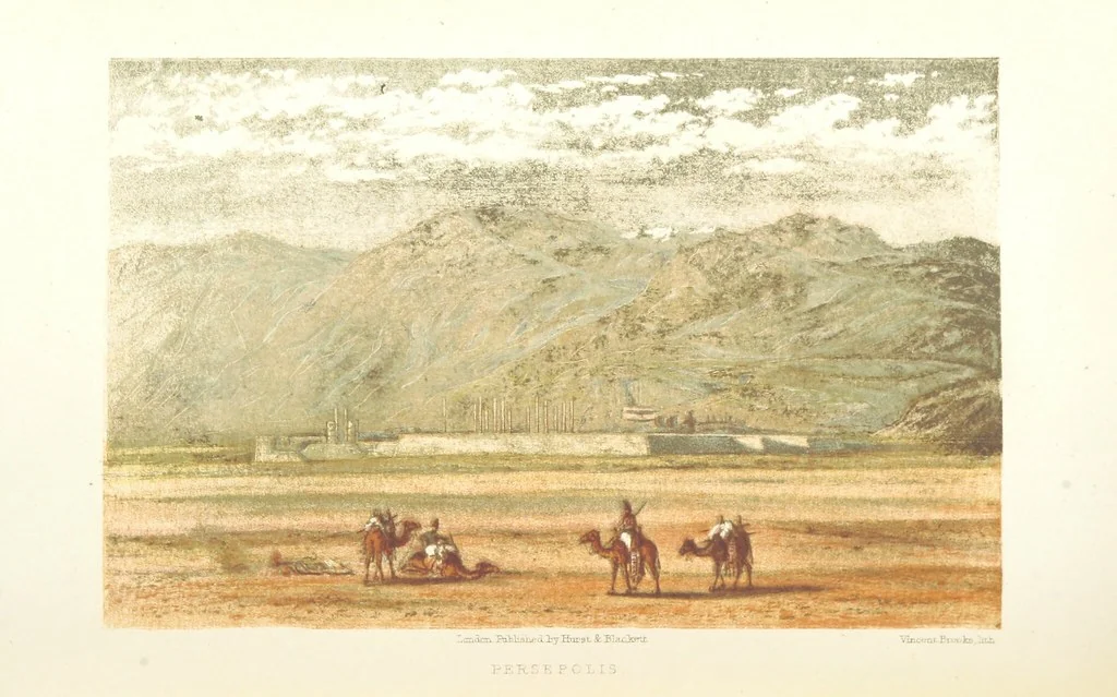 An illustration from A journey from London to Persepolis; including wanderings in Daghestan, Georgia, Armenia ... With numerous coloured illustrations, 1865, leaf 586