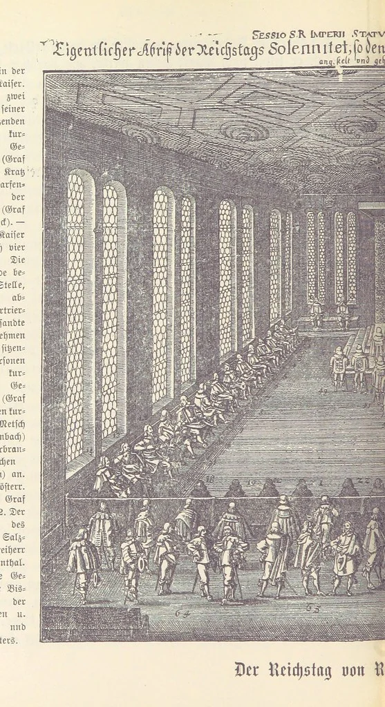 An illustration from Oesterreichische Geschichte für das Volk. (Herausgegeben vom Vereine zur Verbreitung von Druckschriften für Volksbildung.), 1865, leaf 734