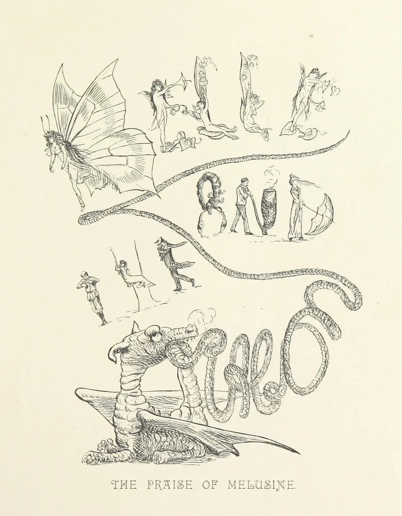 An illustration from Belle and the Dragon. An elfin comedy, 1894, leaf 11