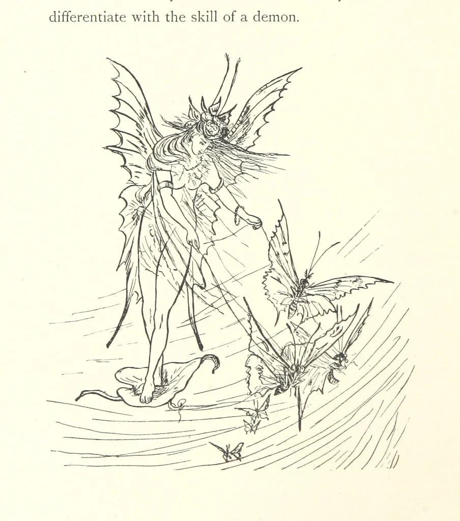 An illustration from Belle and the Dragon. An elfin comedy, 1894, leaf 138