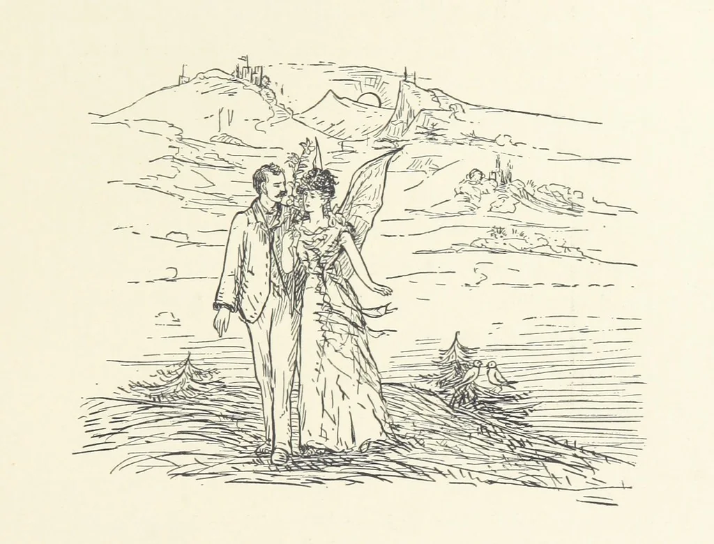 An illustration from Belle and the Dragon. An elfin comedy, 1894, leaf 155