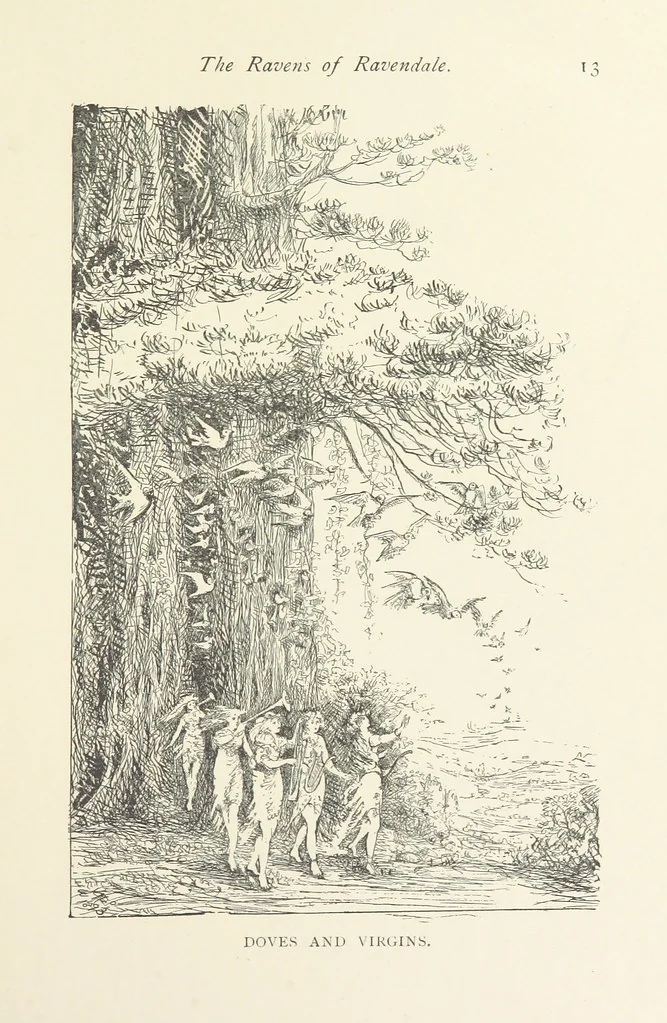 An illustration from Belle and the Dragon. An elfin comedy, 1894, leaf 17