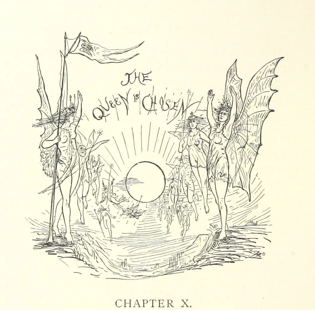 An illustration from Belle and the Dragon. An elfin comedy, 1894, leaf 172